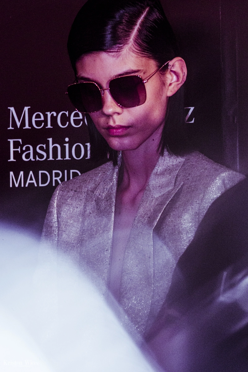 Momento en el backstage del desfile 