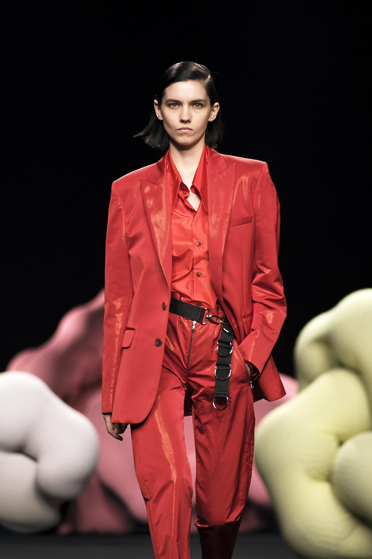 Momento del desfile “A short story of weird girls”, colección primavera verano 2020 de la diseñadora de moda Ana Locking en la Mercedes Benz Fashion Week de Madrid