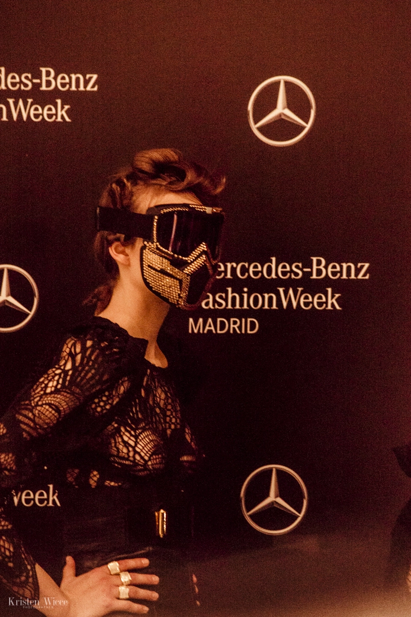 Momento en el backstage del desfile 