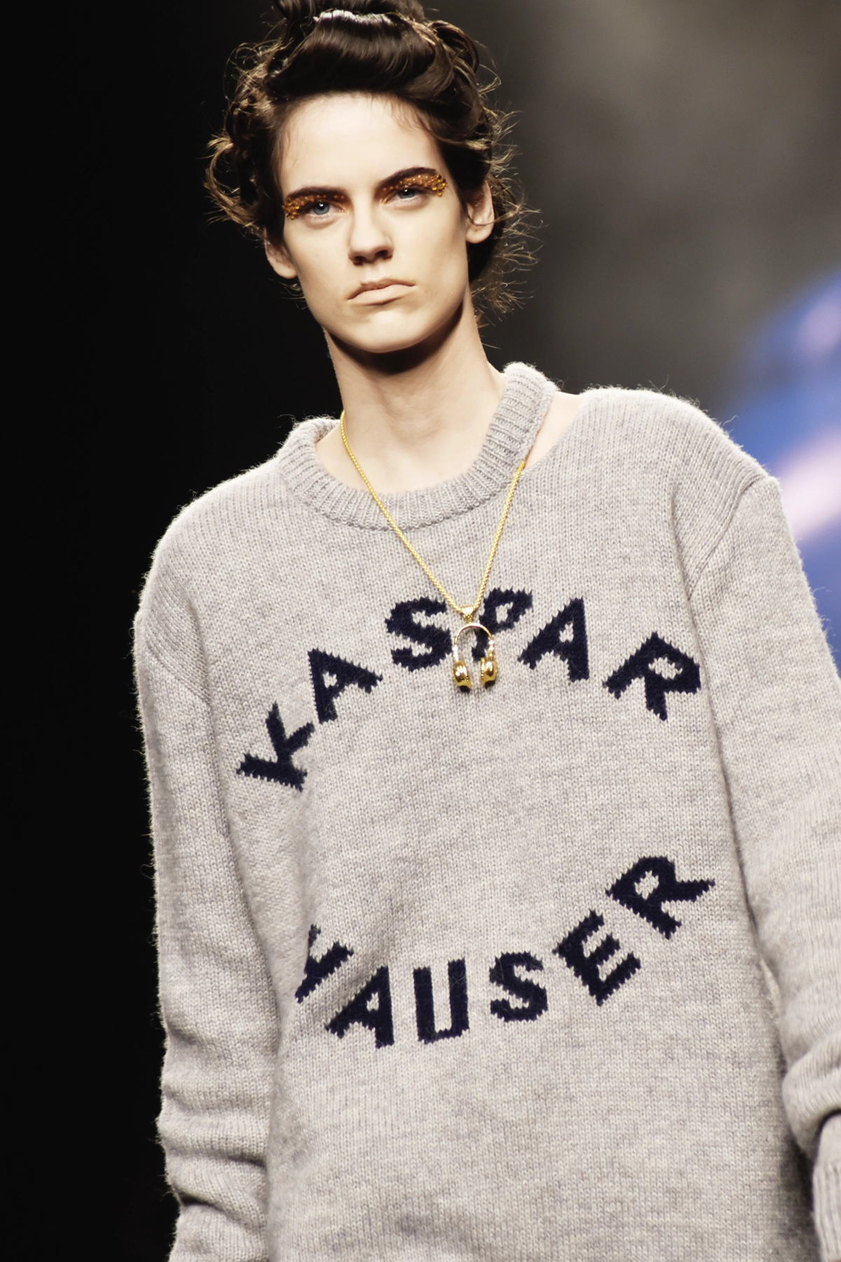 Momento del desfile “Kaspar Hauser”, colección otoño invierno 2019-20 de la diseñadora de moda Ana Locking en la Mercedes Benz Fashion Week de Madrid