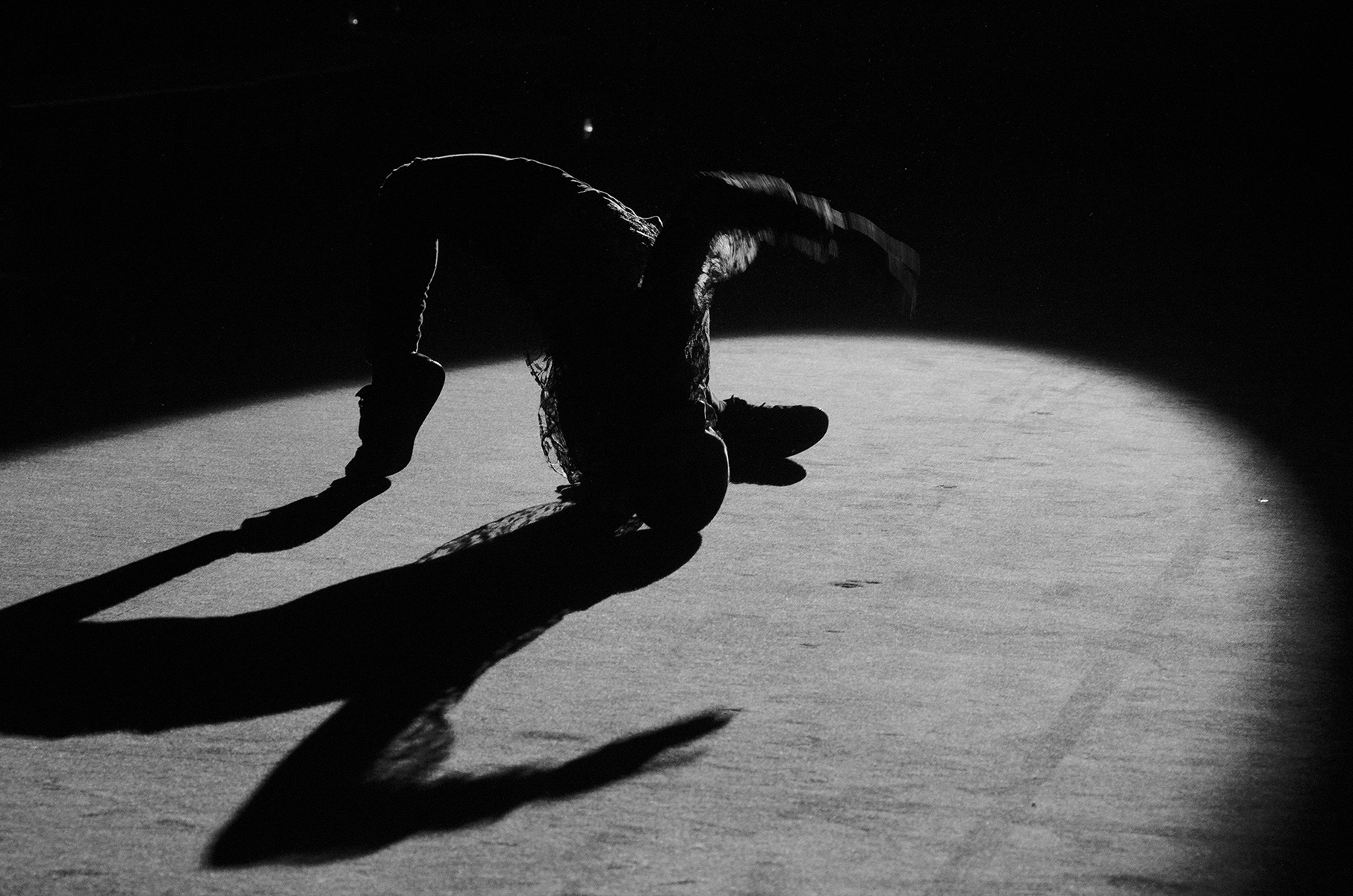 Momentos previos en el backstage del desfile 