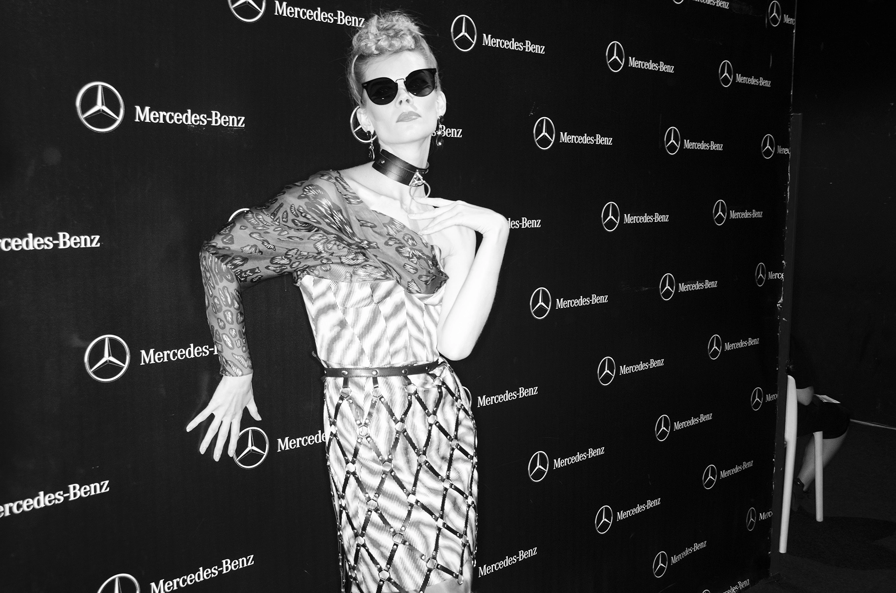 Momentos previos en el backstage del desfile 