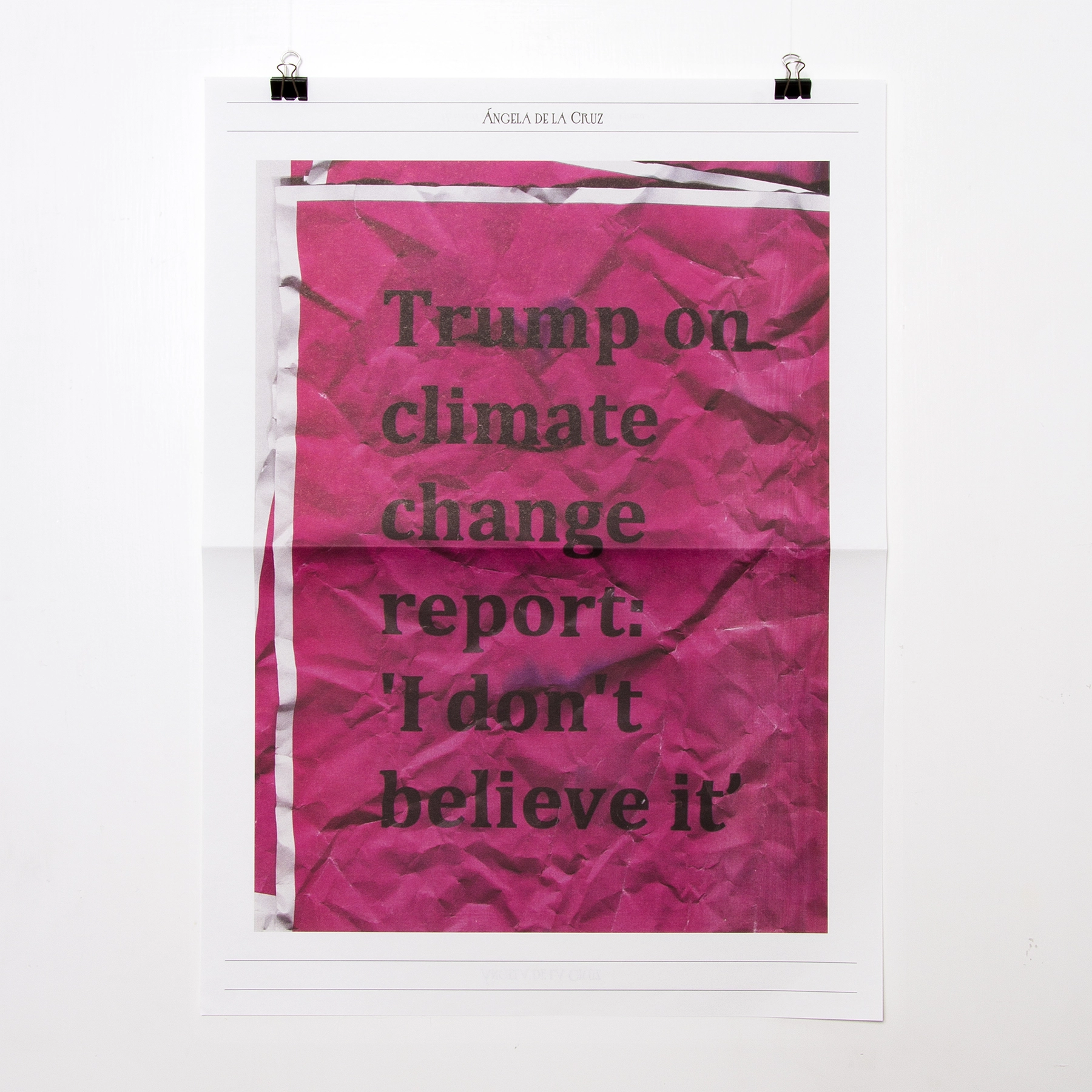 Fanzine en edición limitada creado como dossier de prensa de la colección 