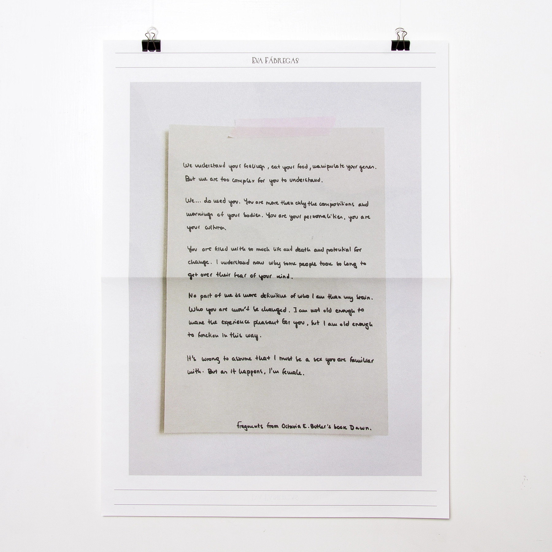 Fanzine en edición limitada creado como dossier de prensa de la colección 