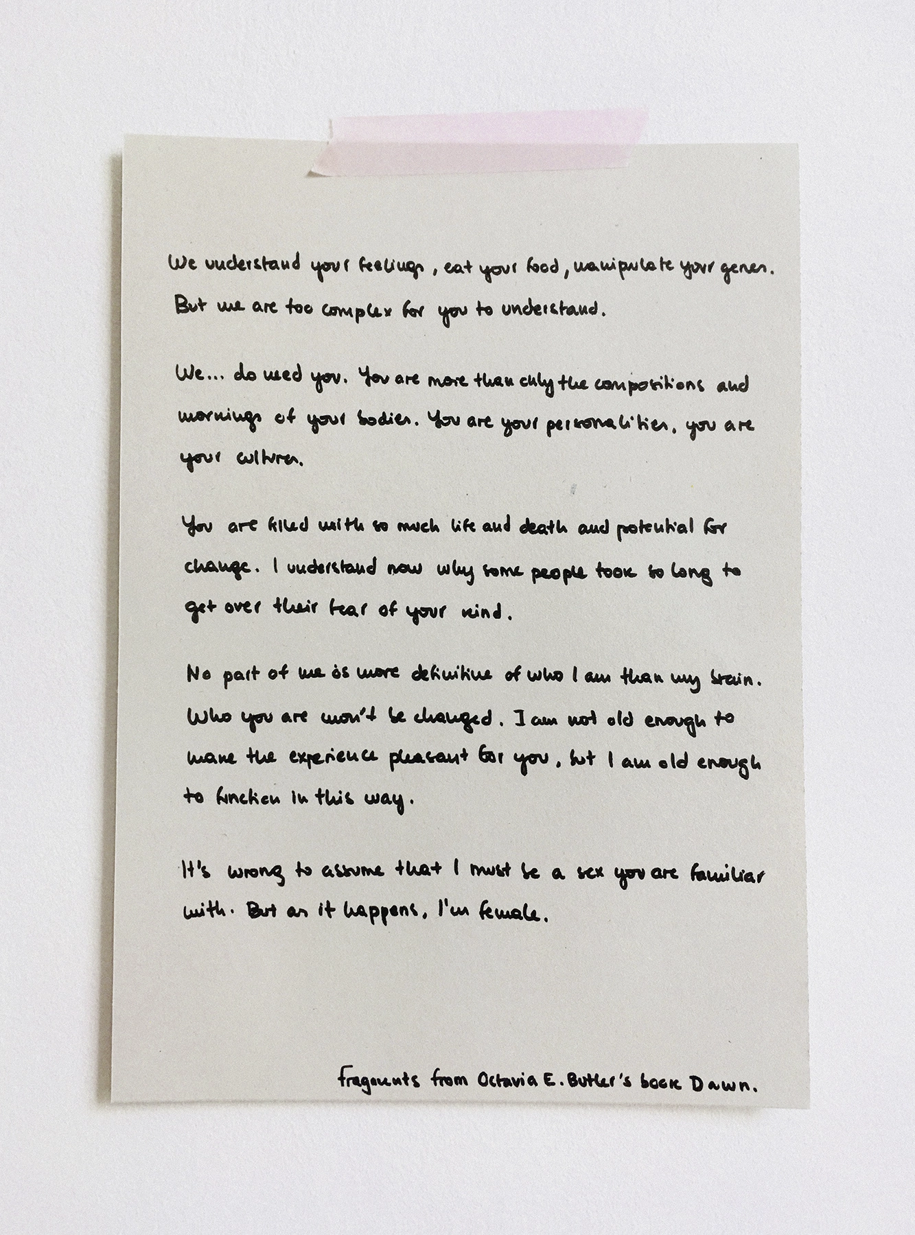 Pieza de Eva Fábregas para el fanzine creado como dossier de prensa de la colección 