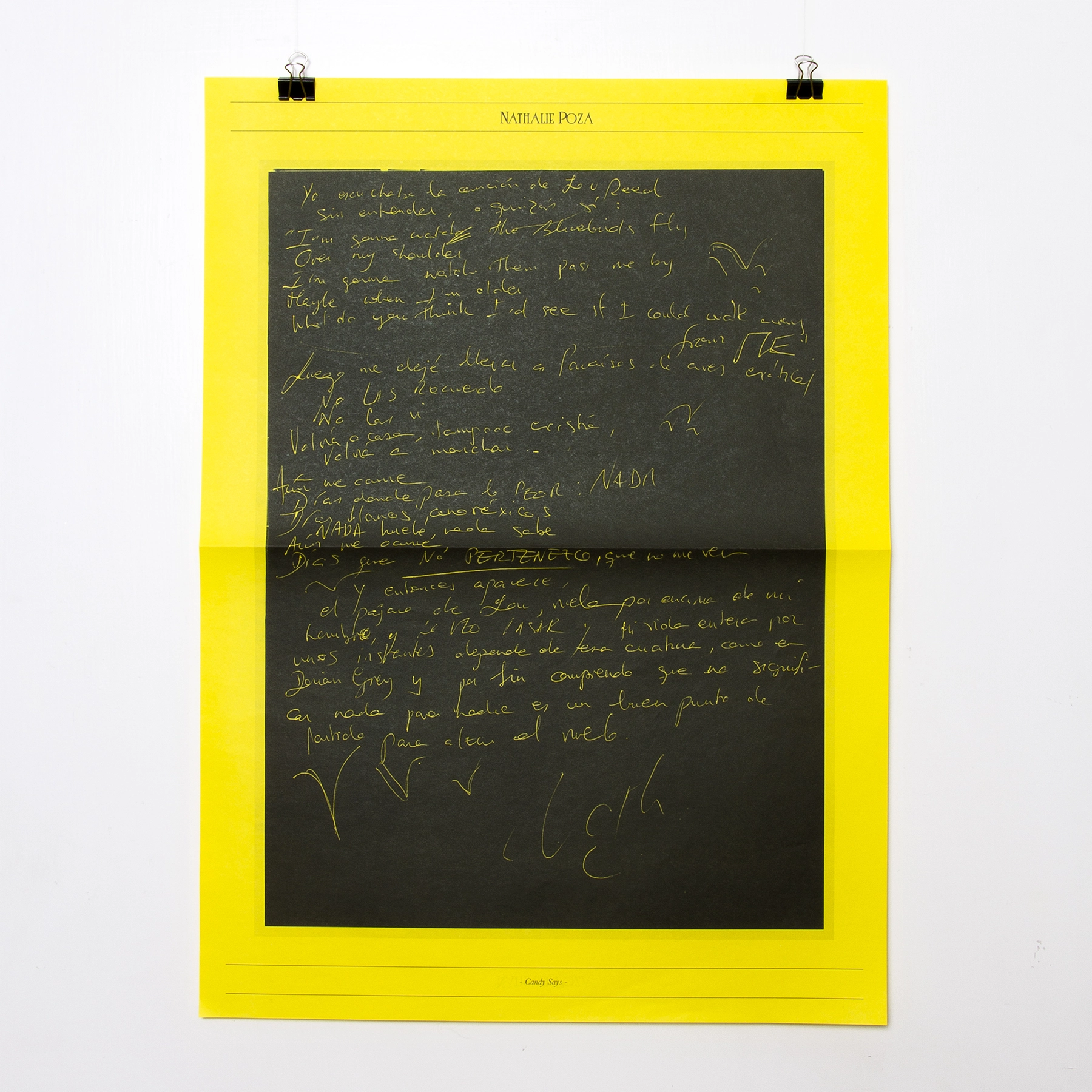 Fanzine en edición limitada creado como dossier de prensa de la colección 