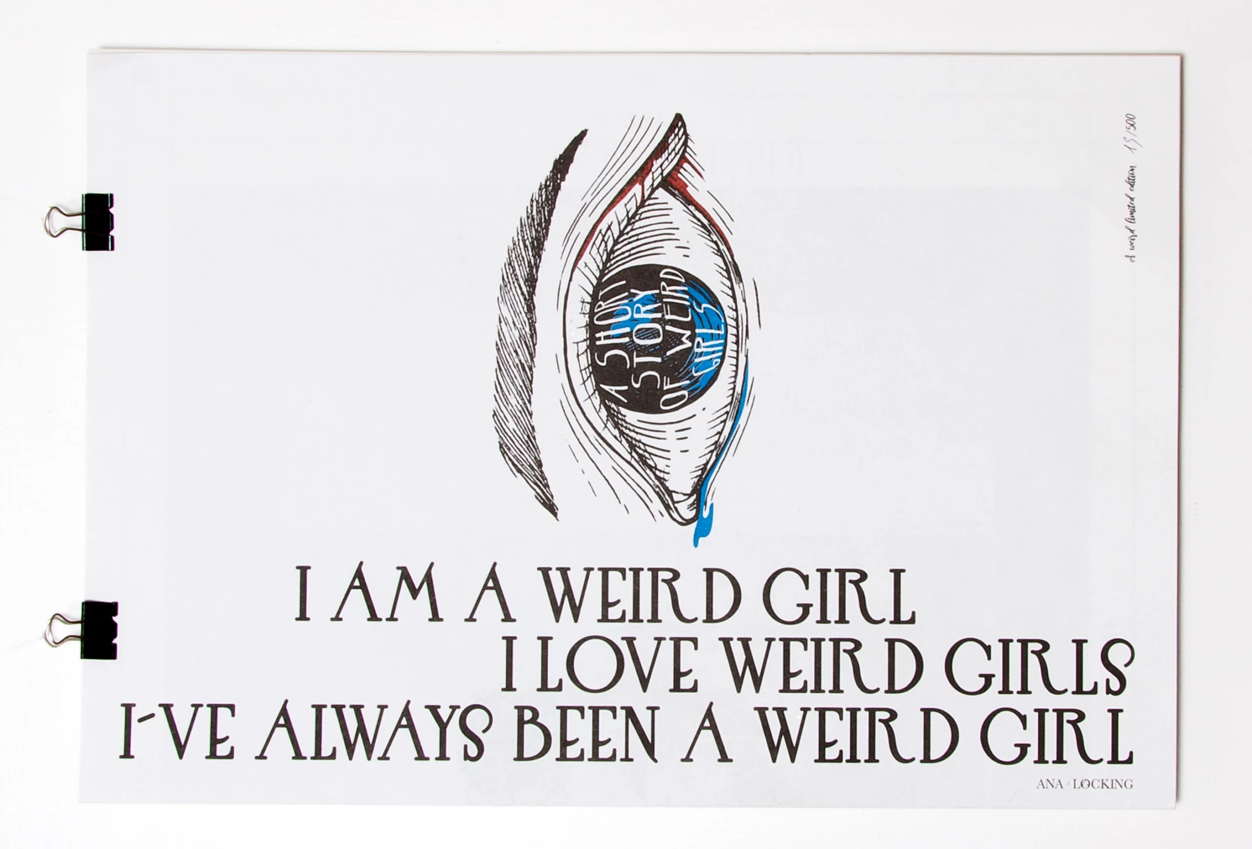 Fanzine en edición limitada creado como dossier de prensa de la colección 