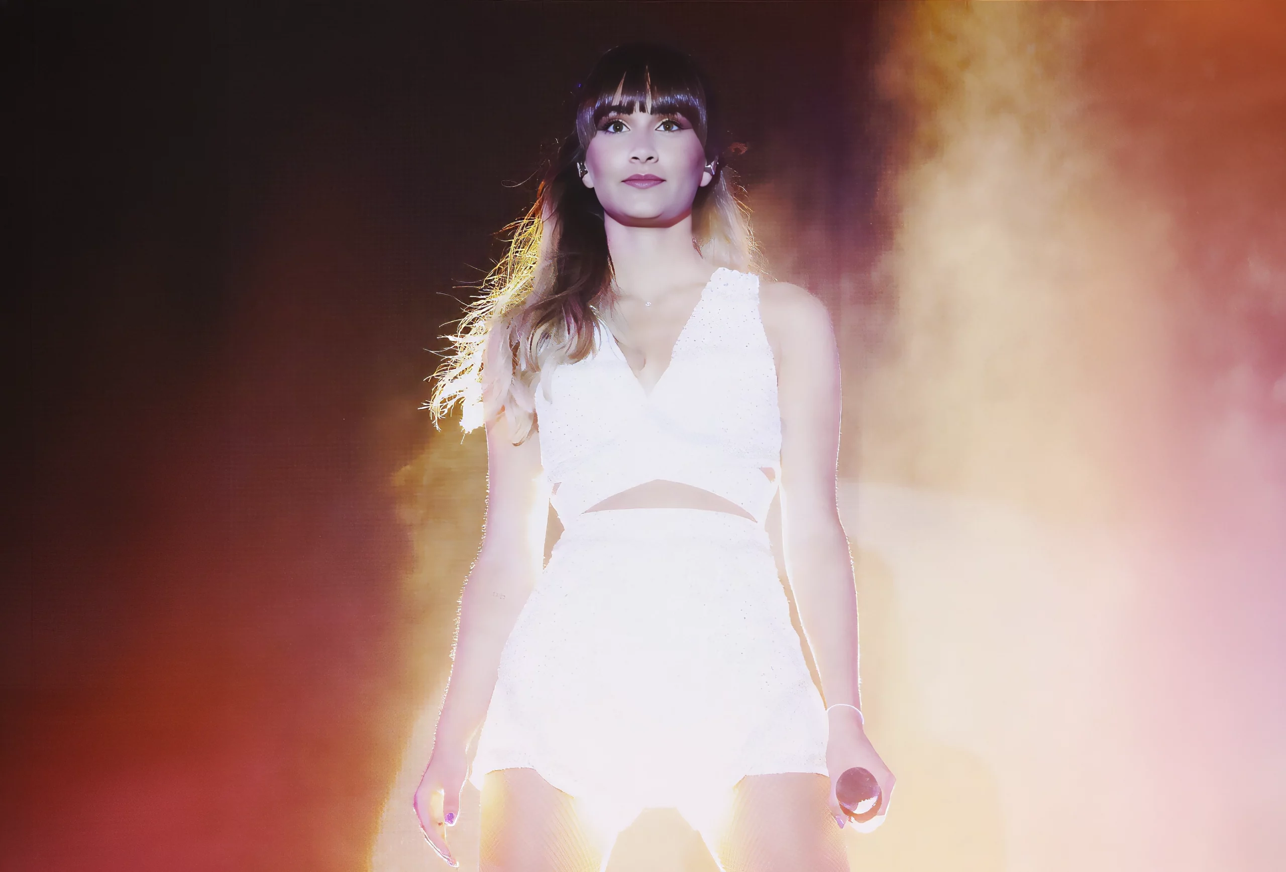 La cantante Aitana, con el vestuario de la gira 