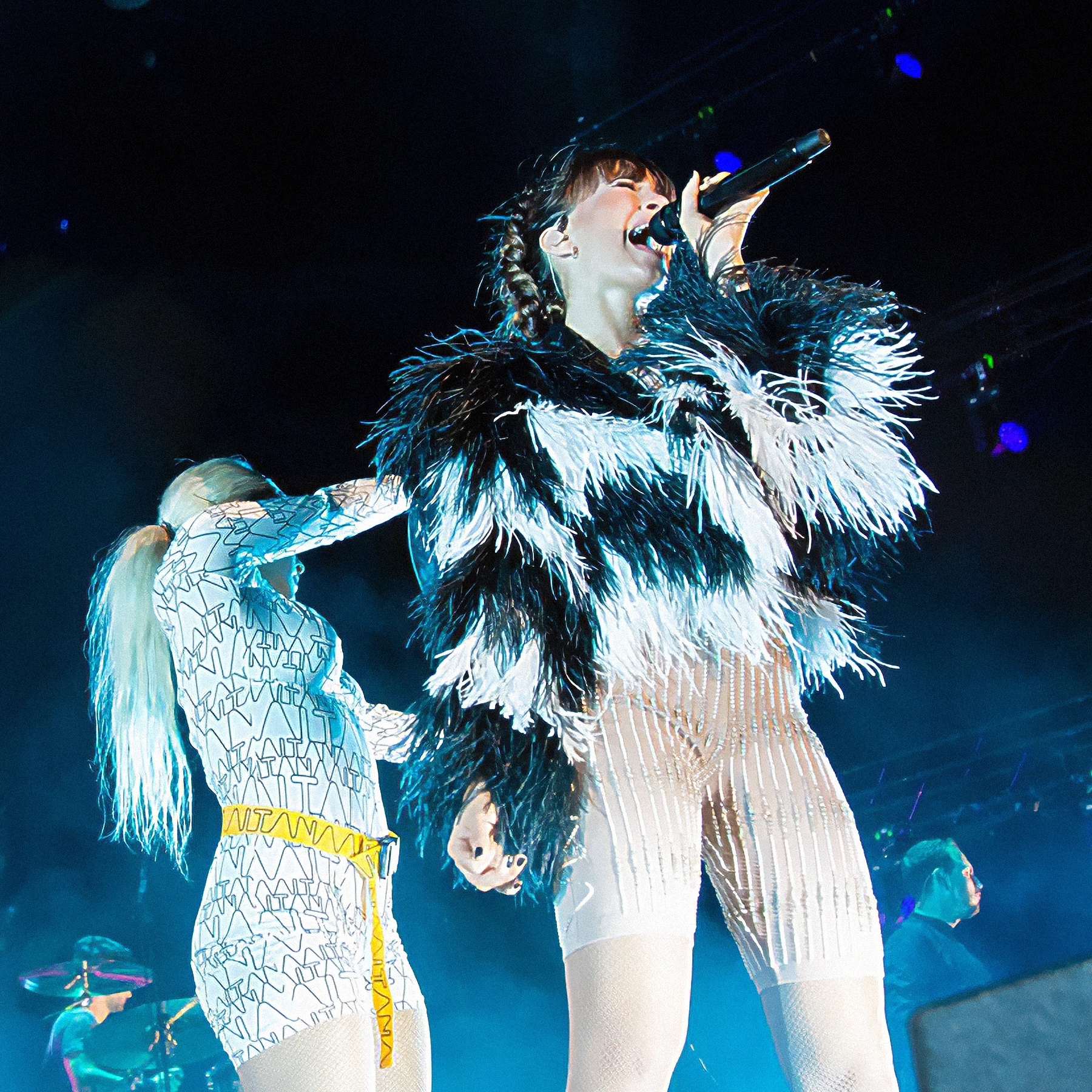La cantante Aitana, con el vestuario de la gira 