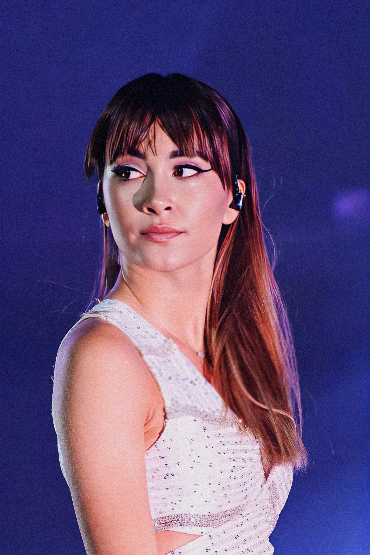 La cantante Aitana, con el vestuario de la gira 