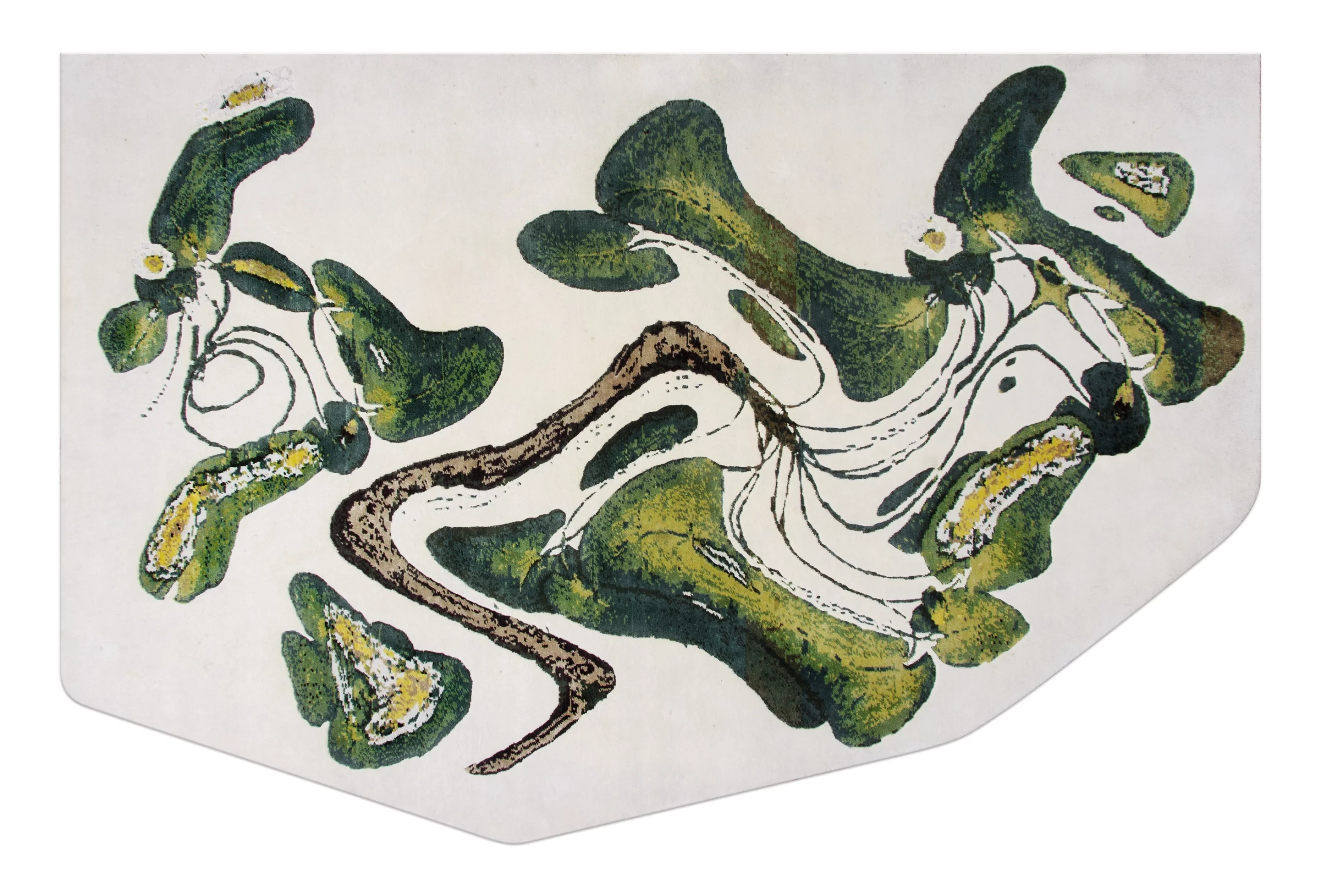 Alfombra tibetana de alta calidad diseñada por Ana Locking, colección Foreva.