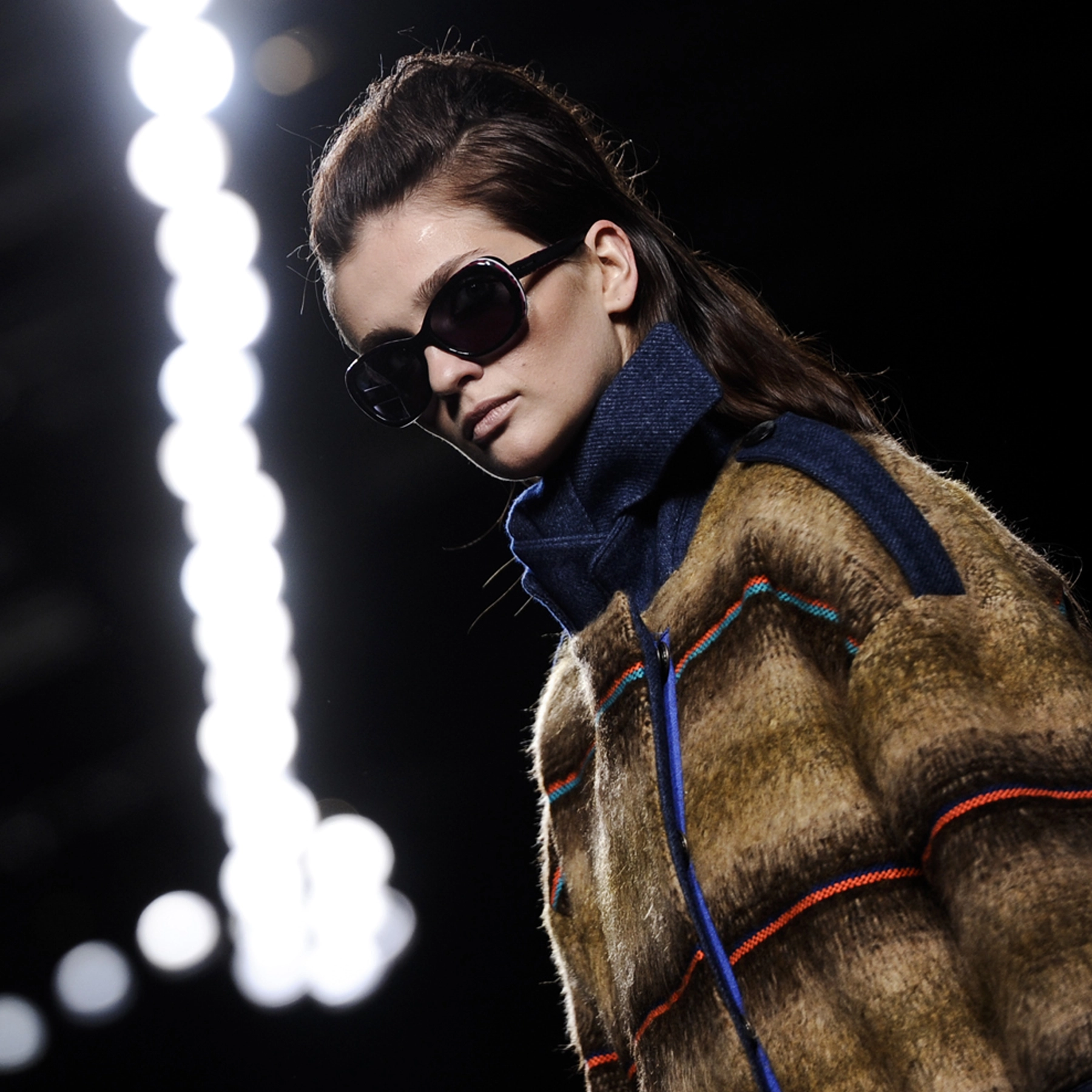 Momento del desfile “American Landscape”, colección otoño invierno 2014-15 de la diseñadora de moda Ana Locking en la Mercedes Benz Fashion Week de Madrid.