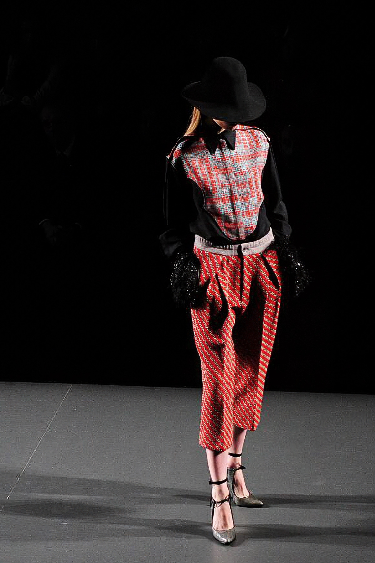 Momento del desfile “American Landscape”, colección otoño invierno 2014-15 de la diseñadora de moda Ana Locking en la Mercedes Benz Fashion Week de Madrid.