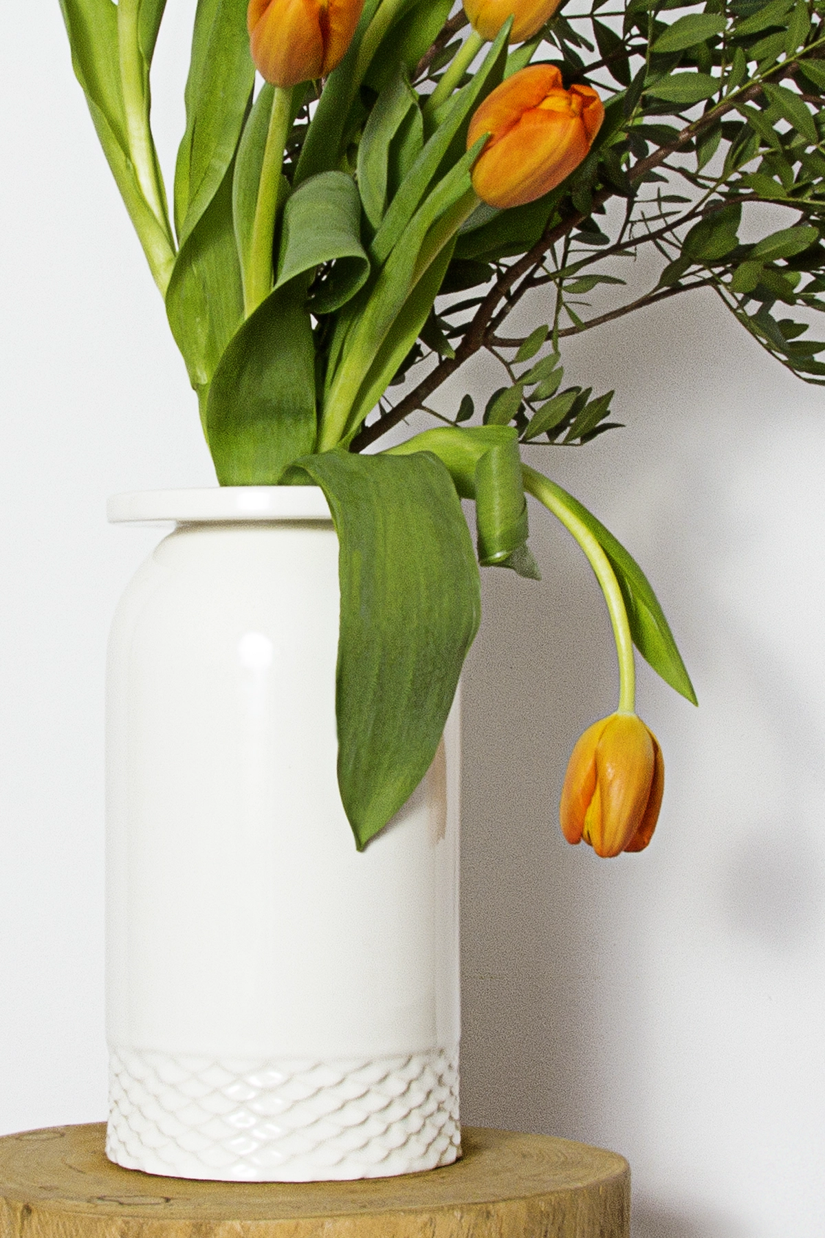 Colección artesanal de jarrones cerámicos esmaltados. Diseño Amphora T01