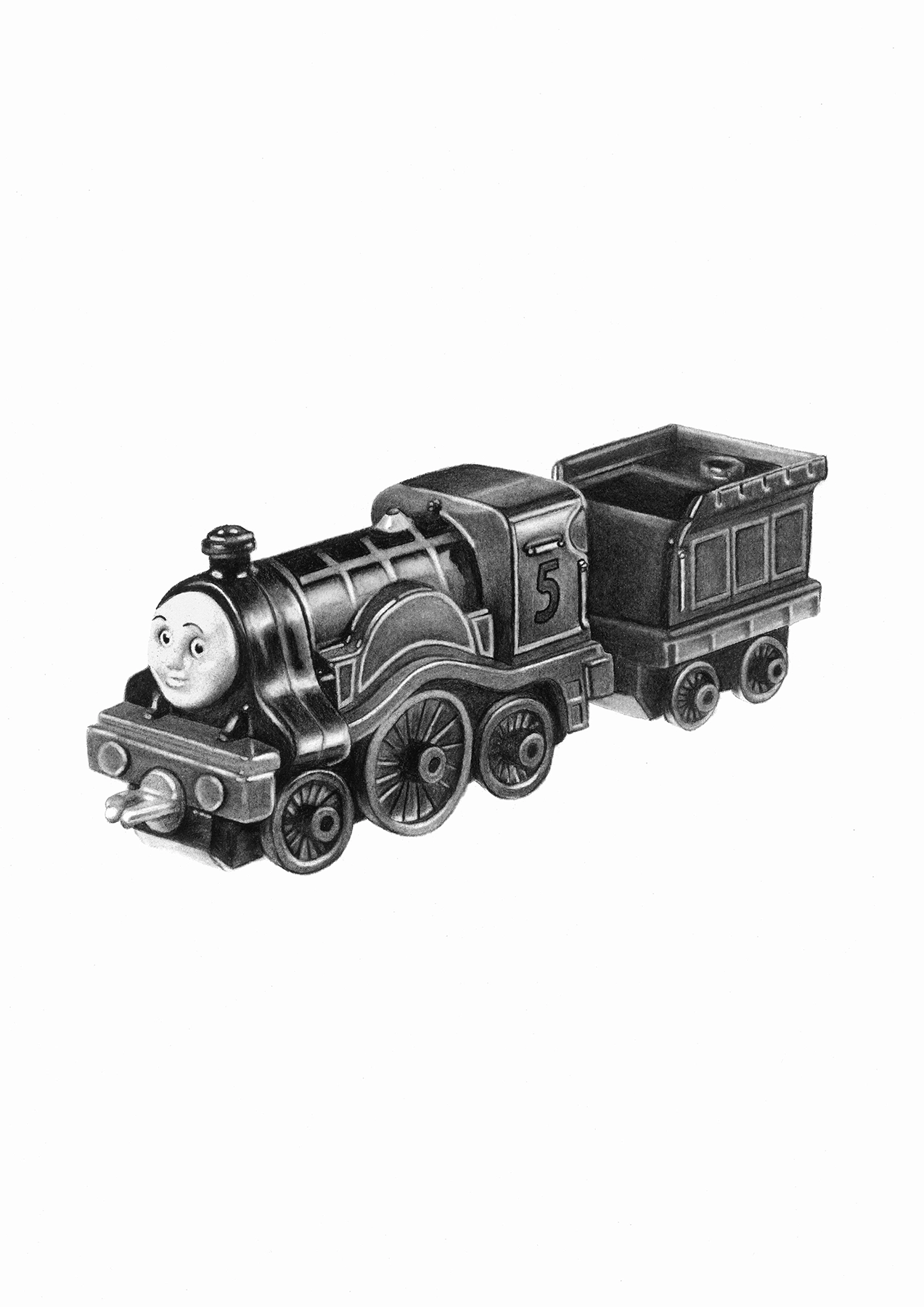 Ilustración a carboncillo creada por Ana Locking e inspirada en el relato 