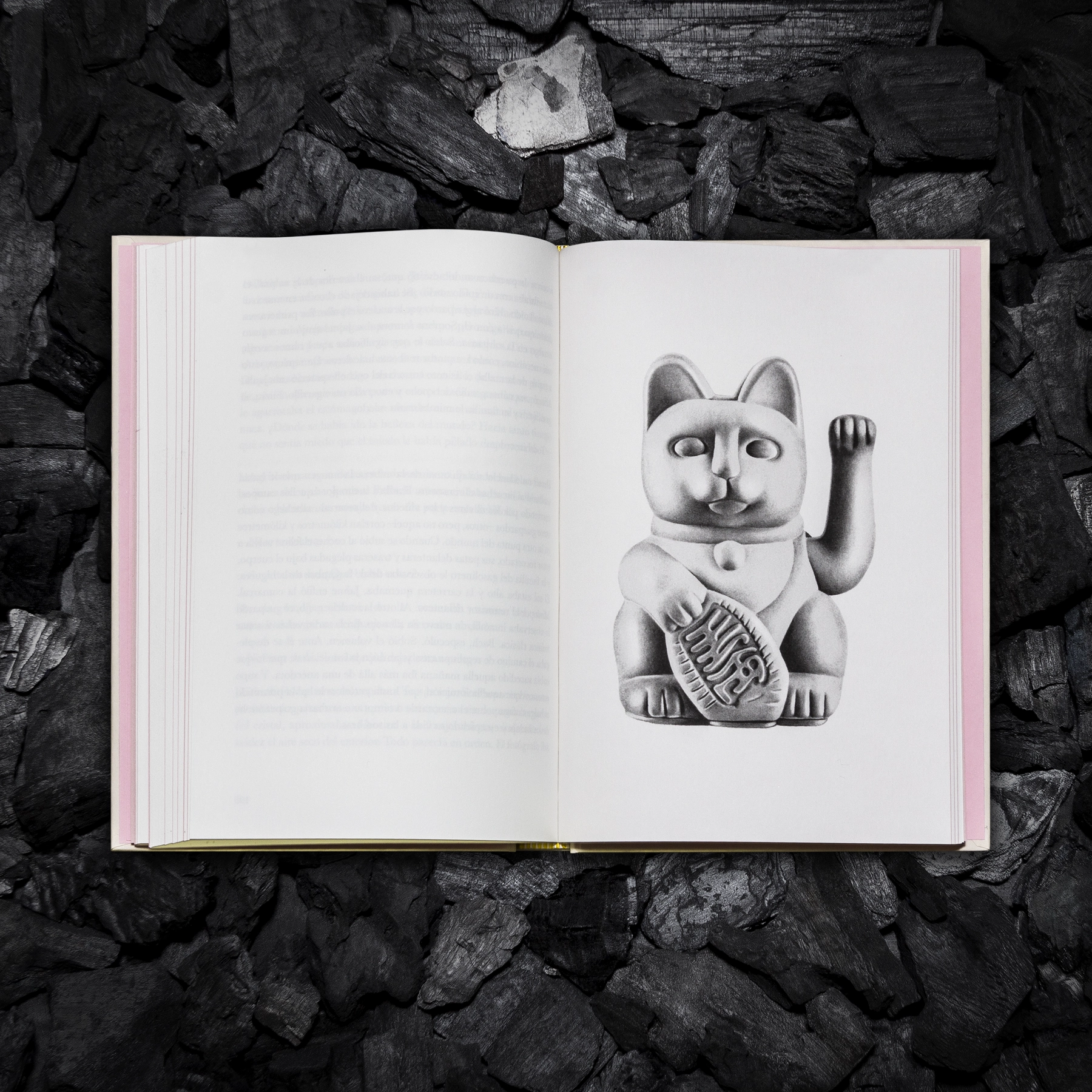 Interior del libro creado para el proyecto artístico del club de coleccionistas de arte contemporáneo 