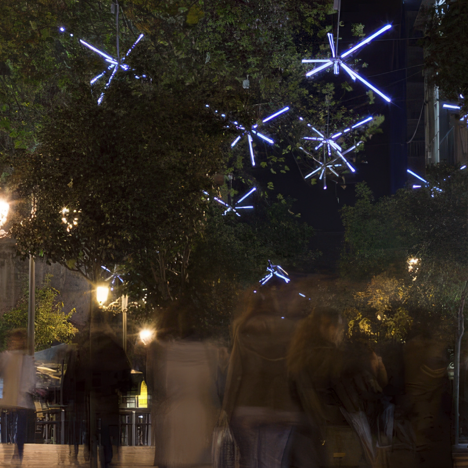 Luces de Navidad diseñadas por Ana Locking para el Ayuntamiento de Madrid