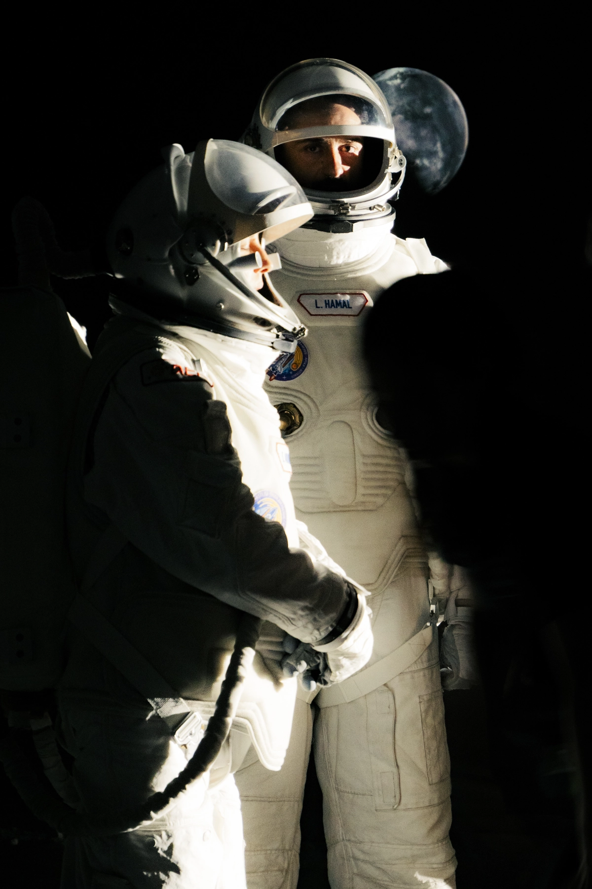 Behind the scenes durante el rodaje de la película 