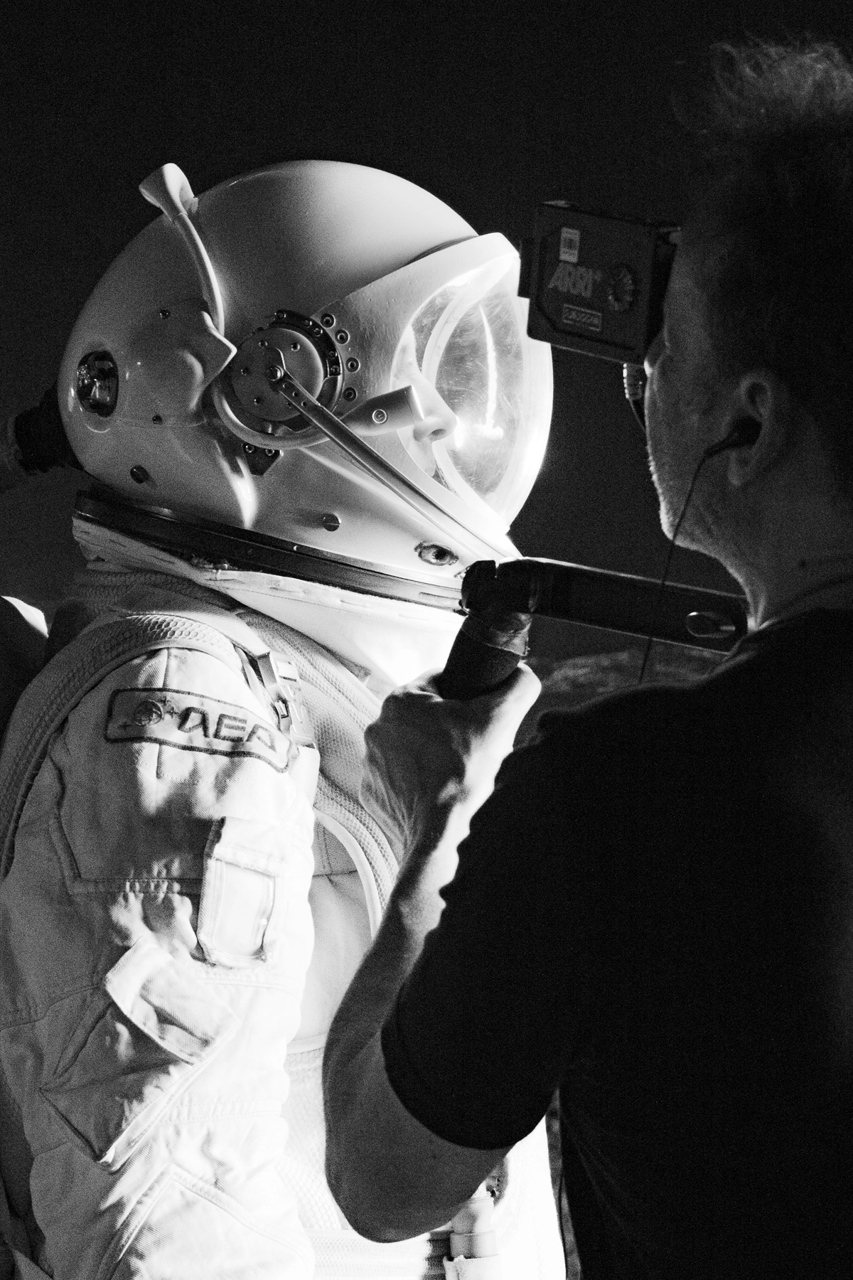 Behind the scenes durante el rodaje de la película 