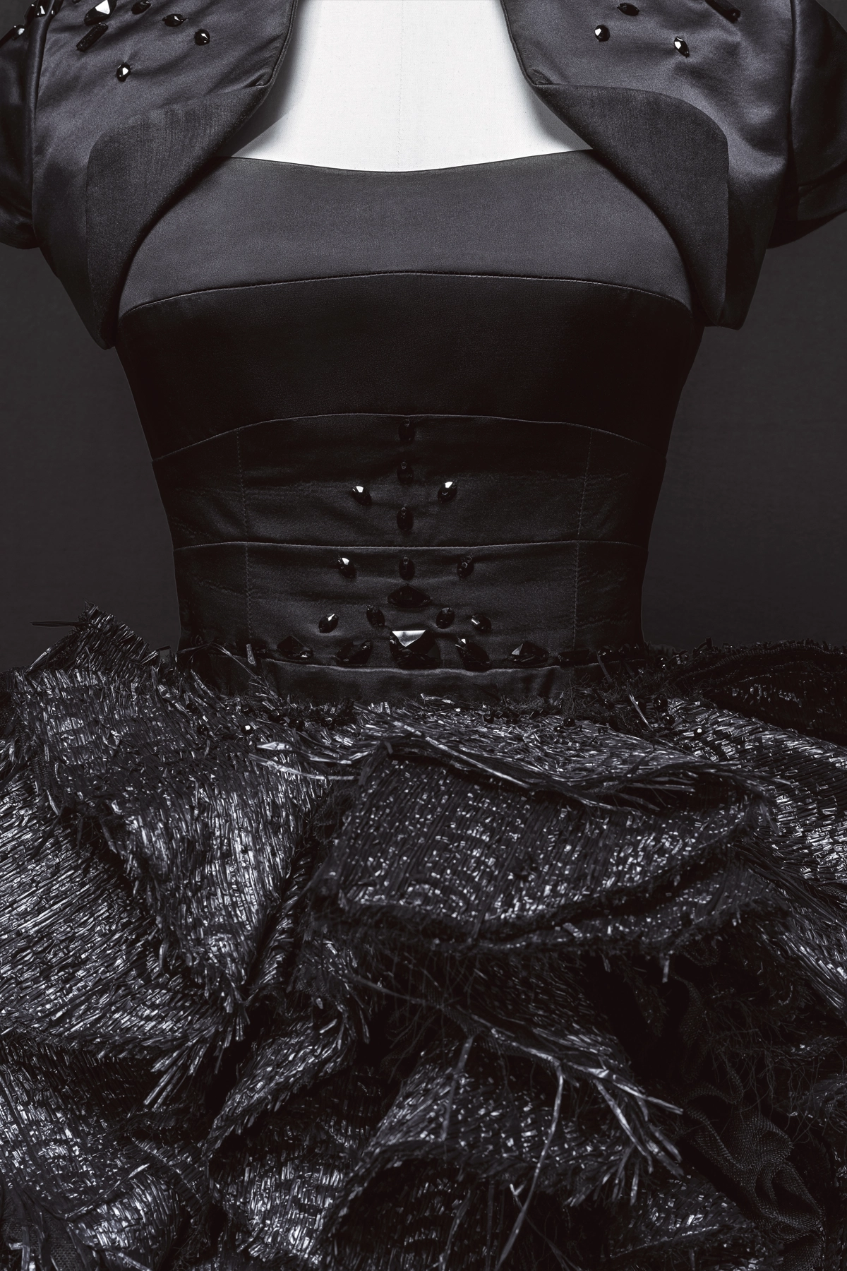 Detalle del look de Ana Locking en la exposición Modus