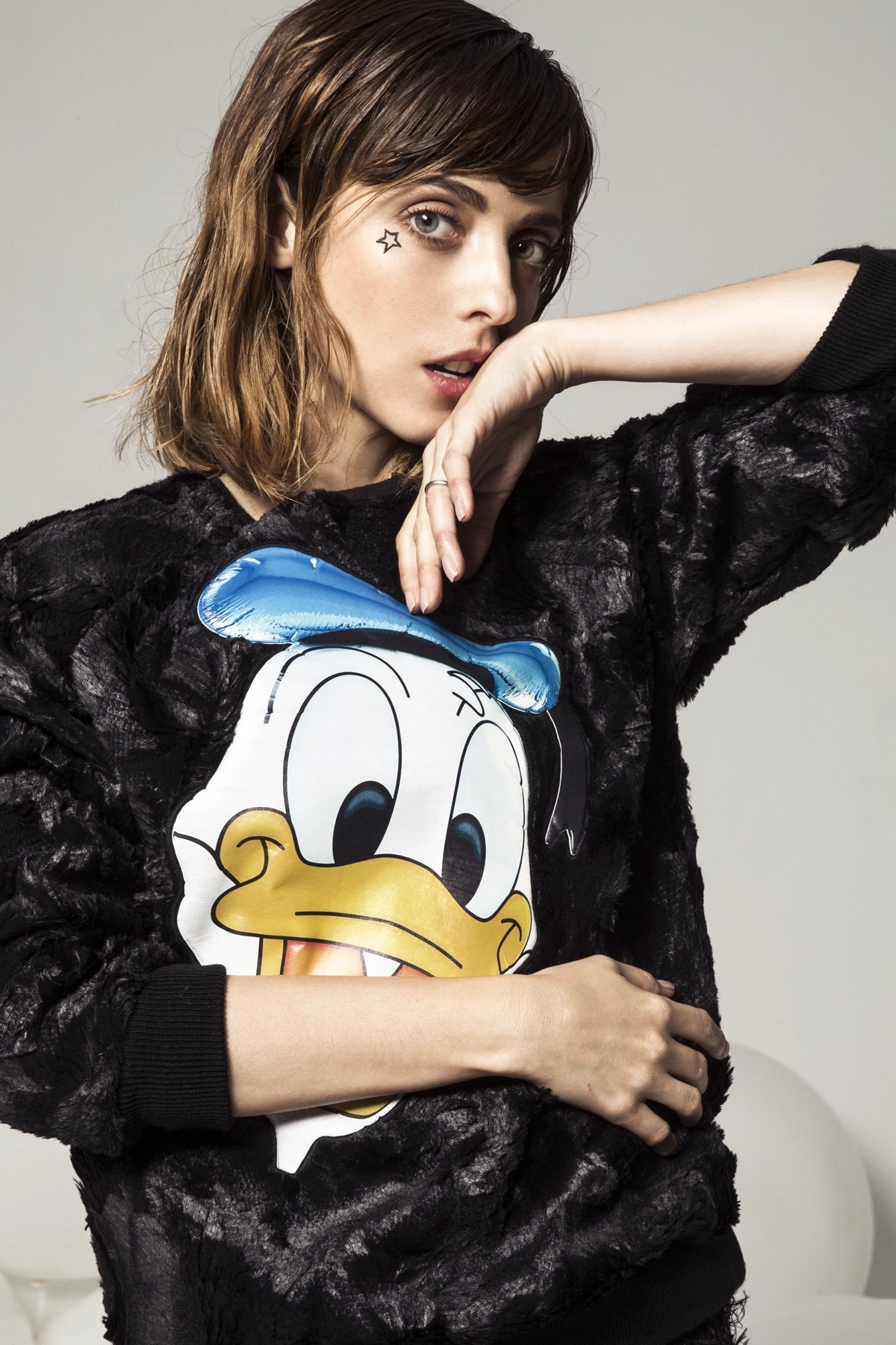 Pato Donald by Ana Locking, colaboración con Disney Europa. Campaña con Pablo Ribero y Leticia Dolera