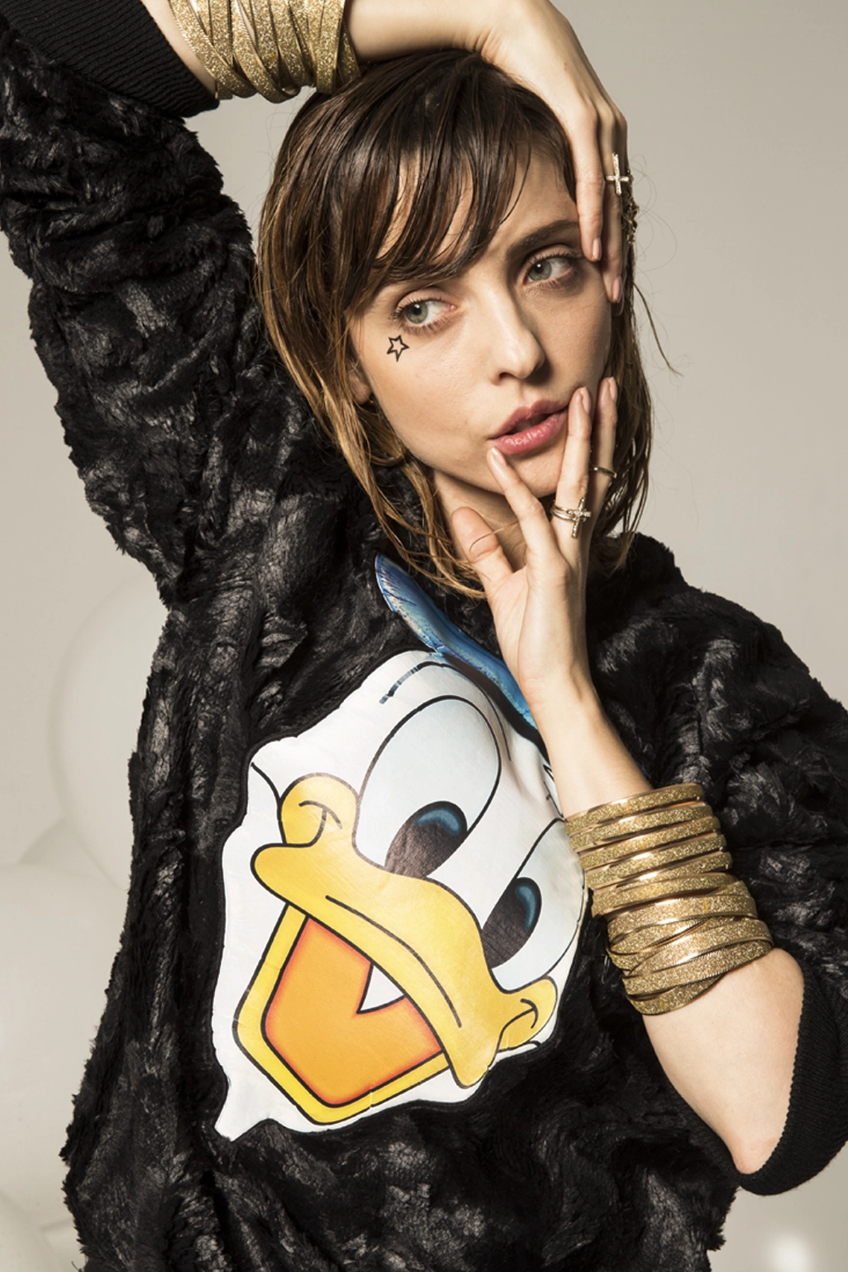 Pato Donald by Ana Locking, colaboración con Disney Europa. Campaña con Pablo Ribero y Leticia Dolera