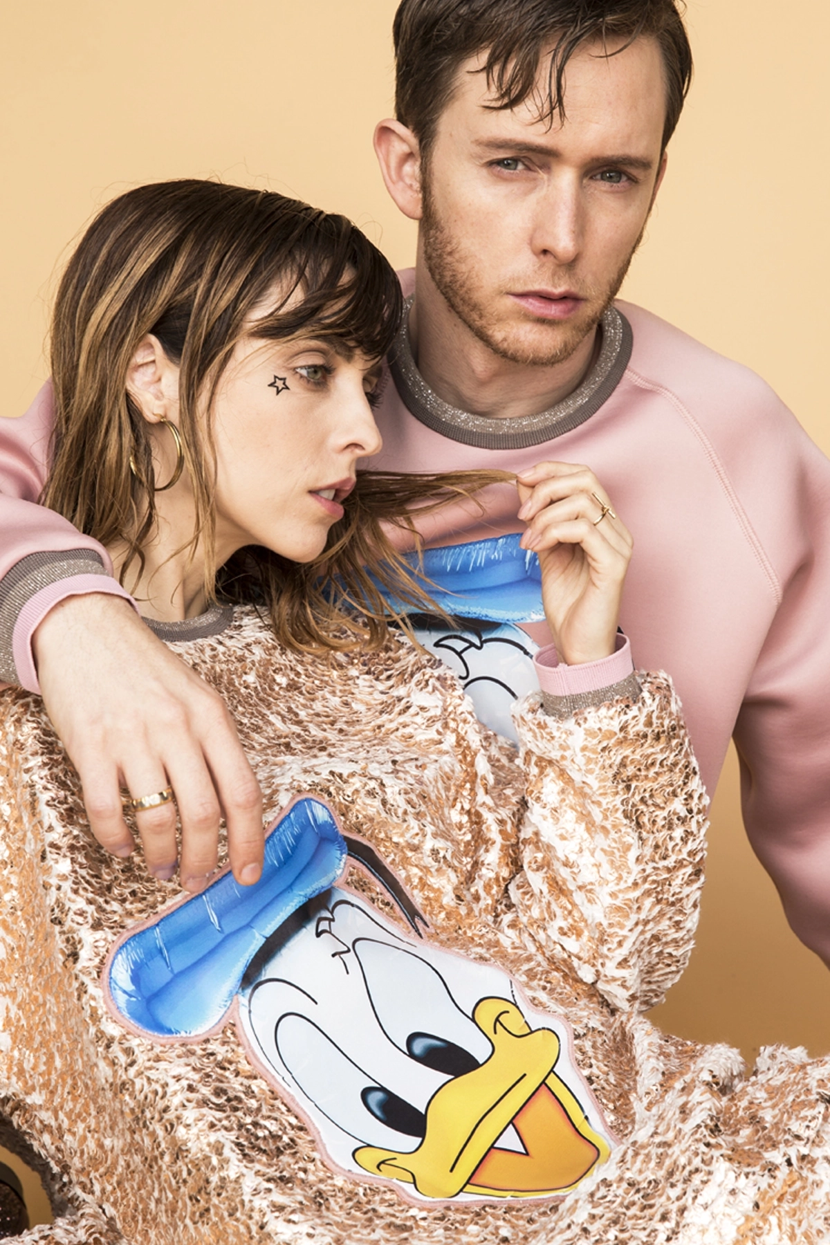 Pato Donald by Ana Locking, colaboración con Disney Europa. Campaña con Pablo Ribero y Leticia Dolera