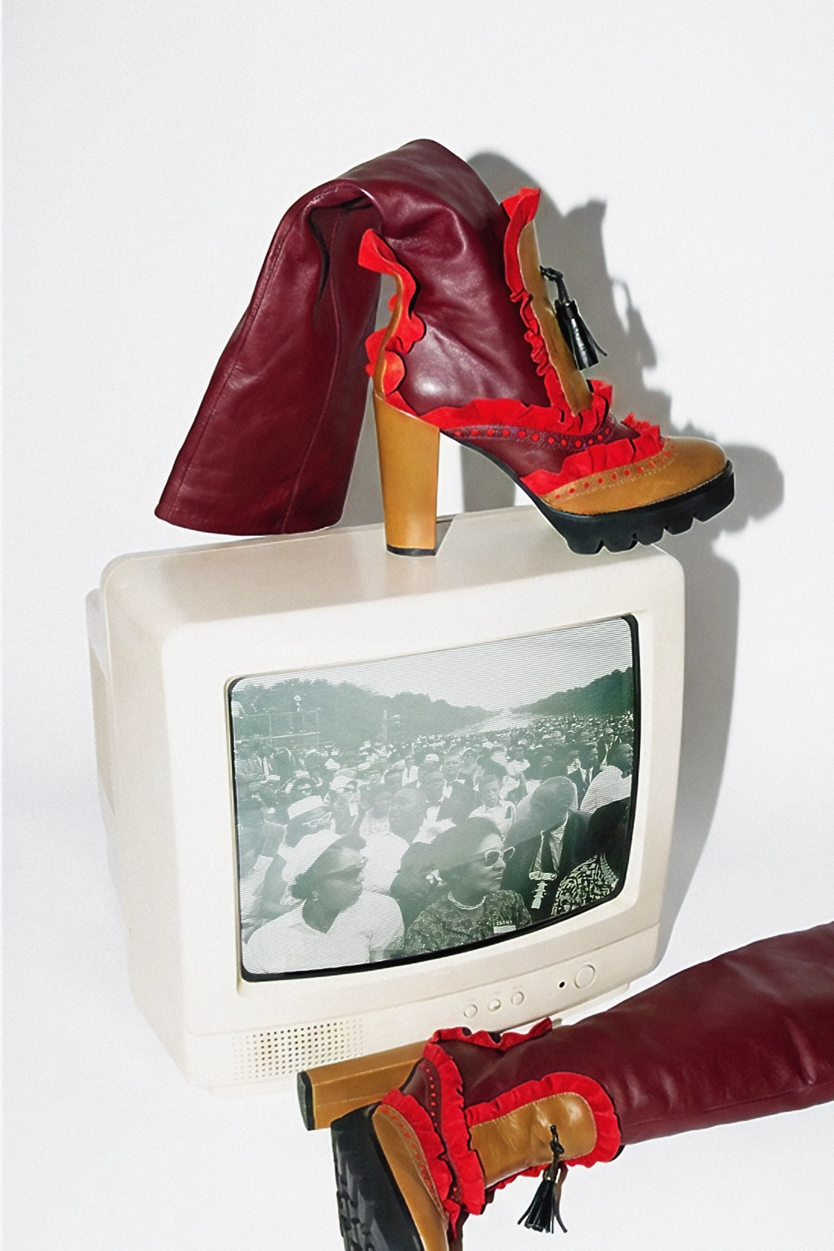 Publicidad de la colección de zapatos 