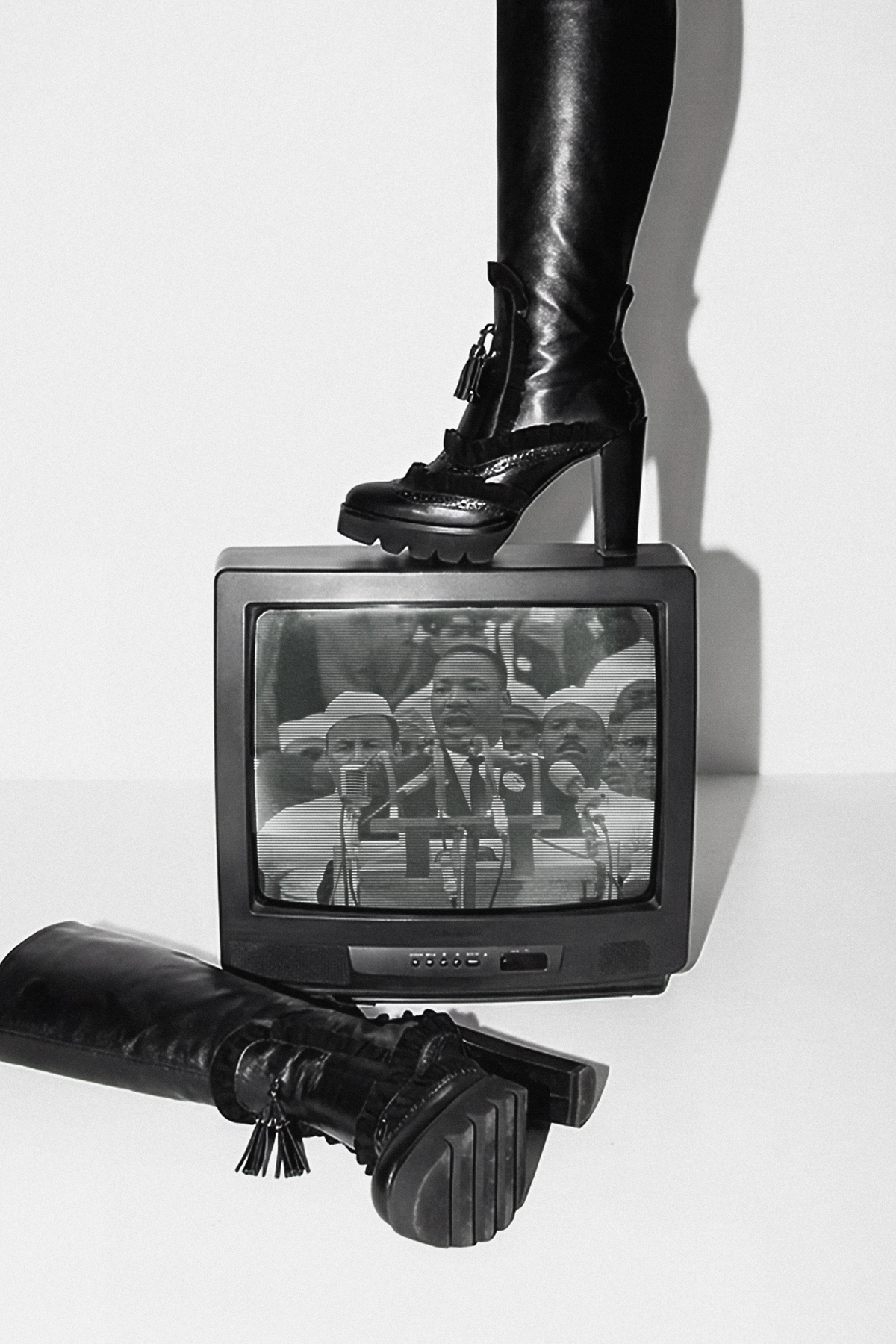 Publicidad de la colección de zapatos 