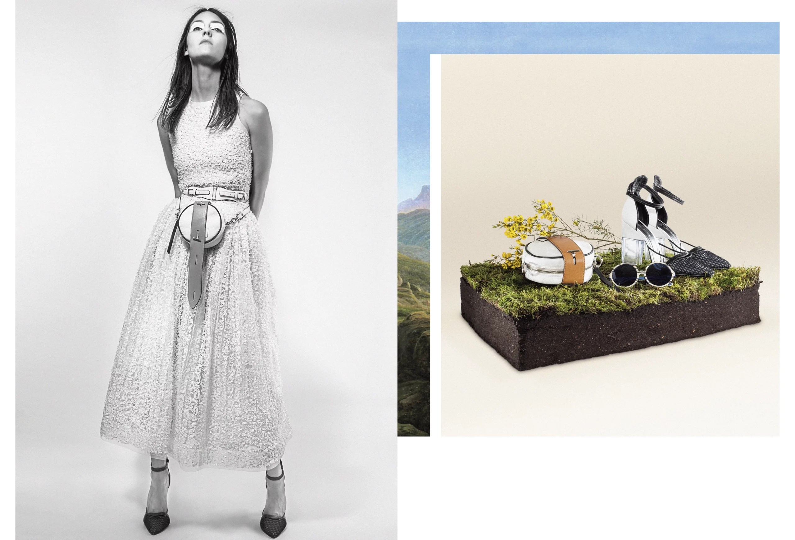 Publicidad de la colección de calzado y bolsos 