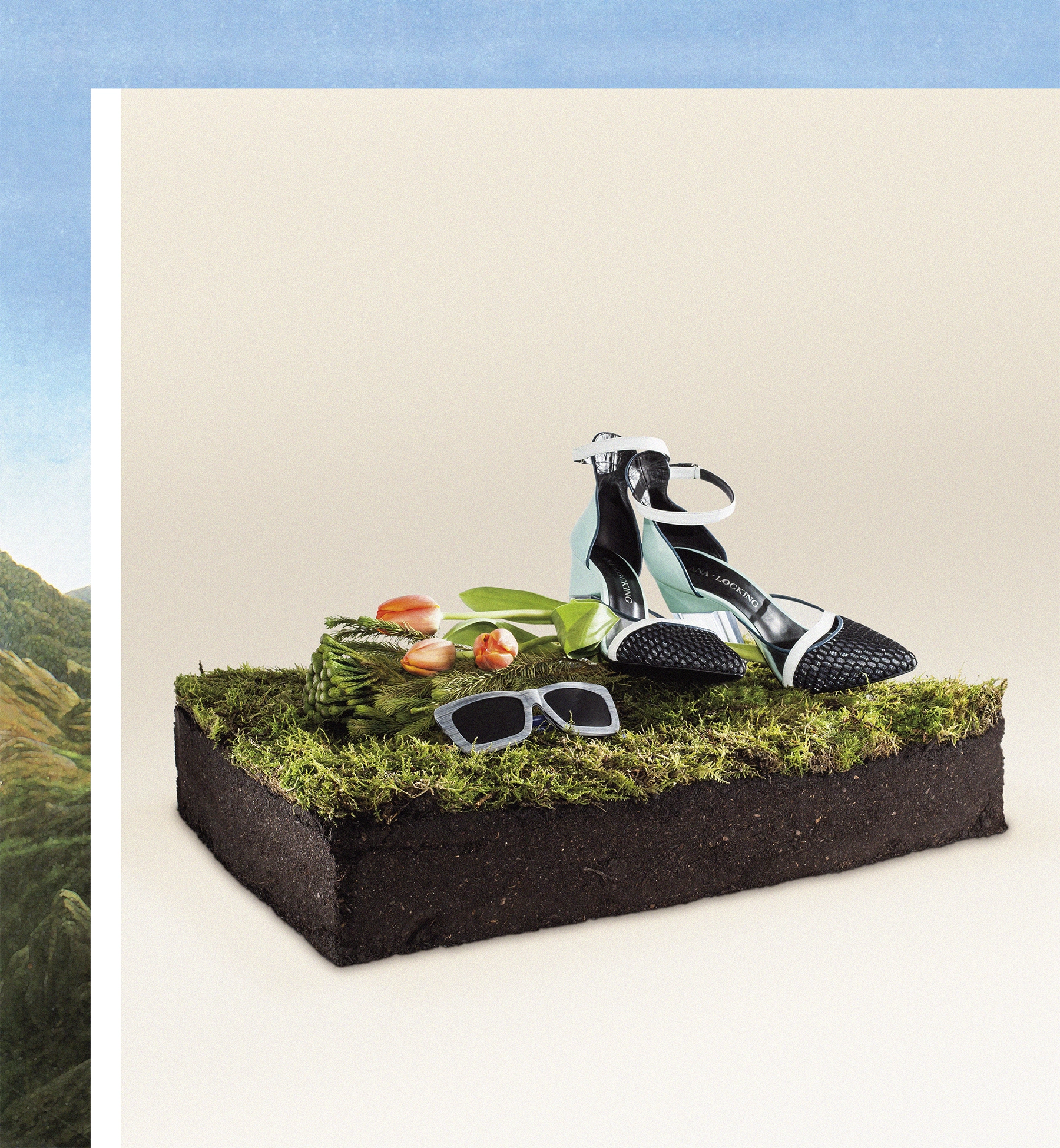 Publicidad de la colección de calzado y bolsos 