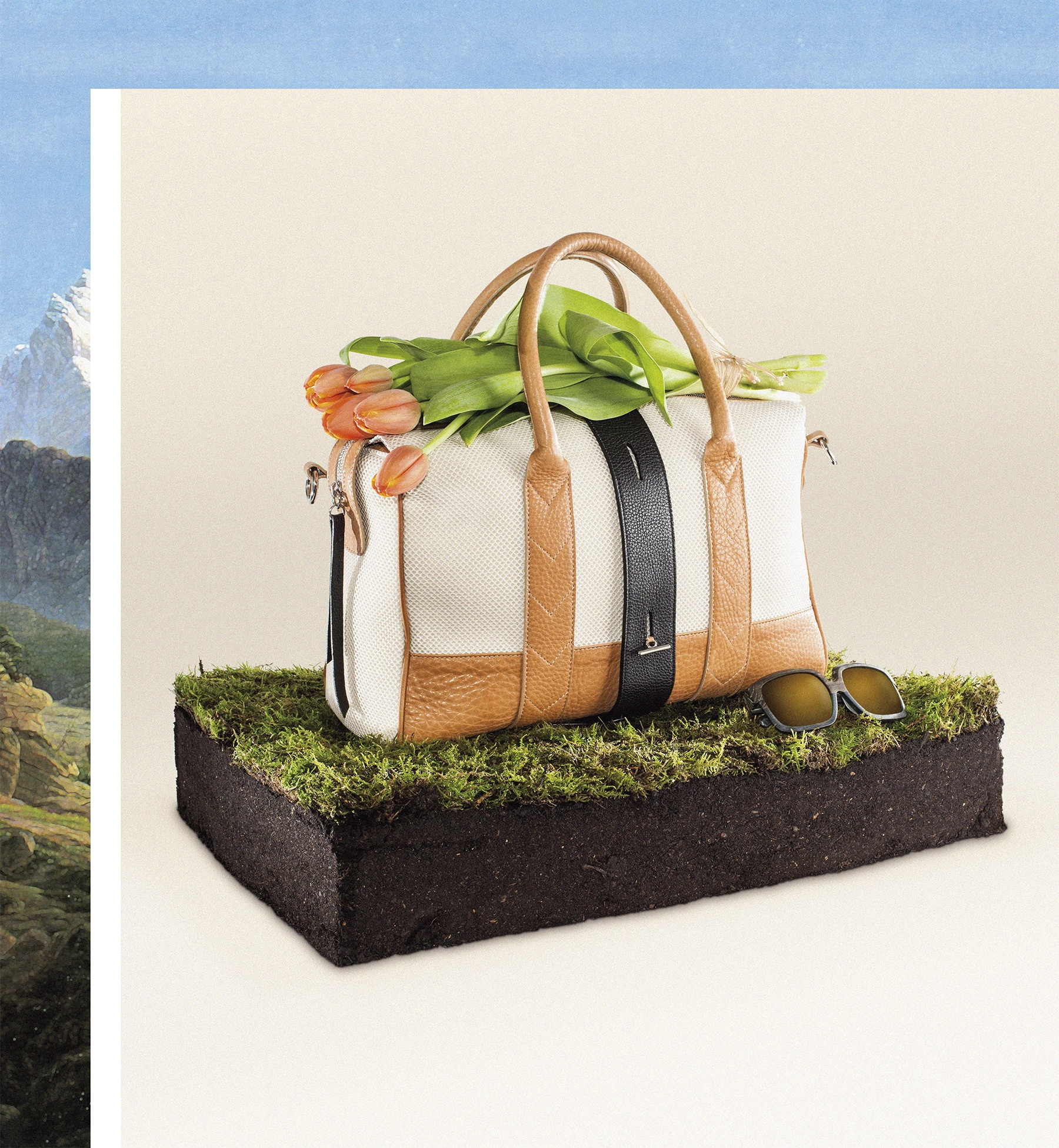 Publicidad de la colección de calzado y bolsos 