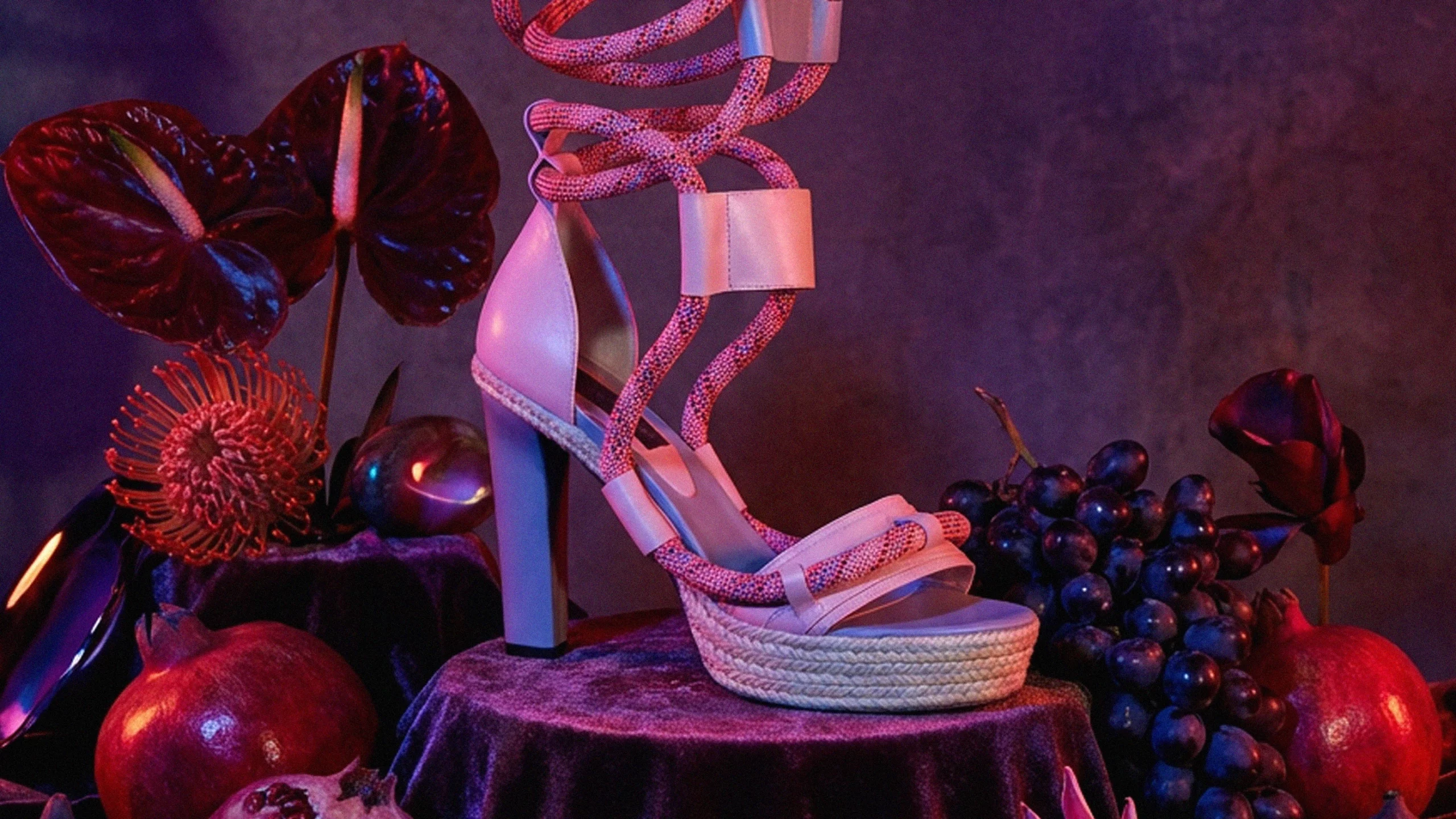 Publicidad de la colección de zapatos 