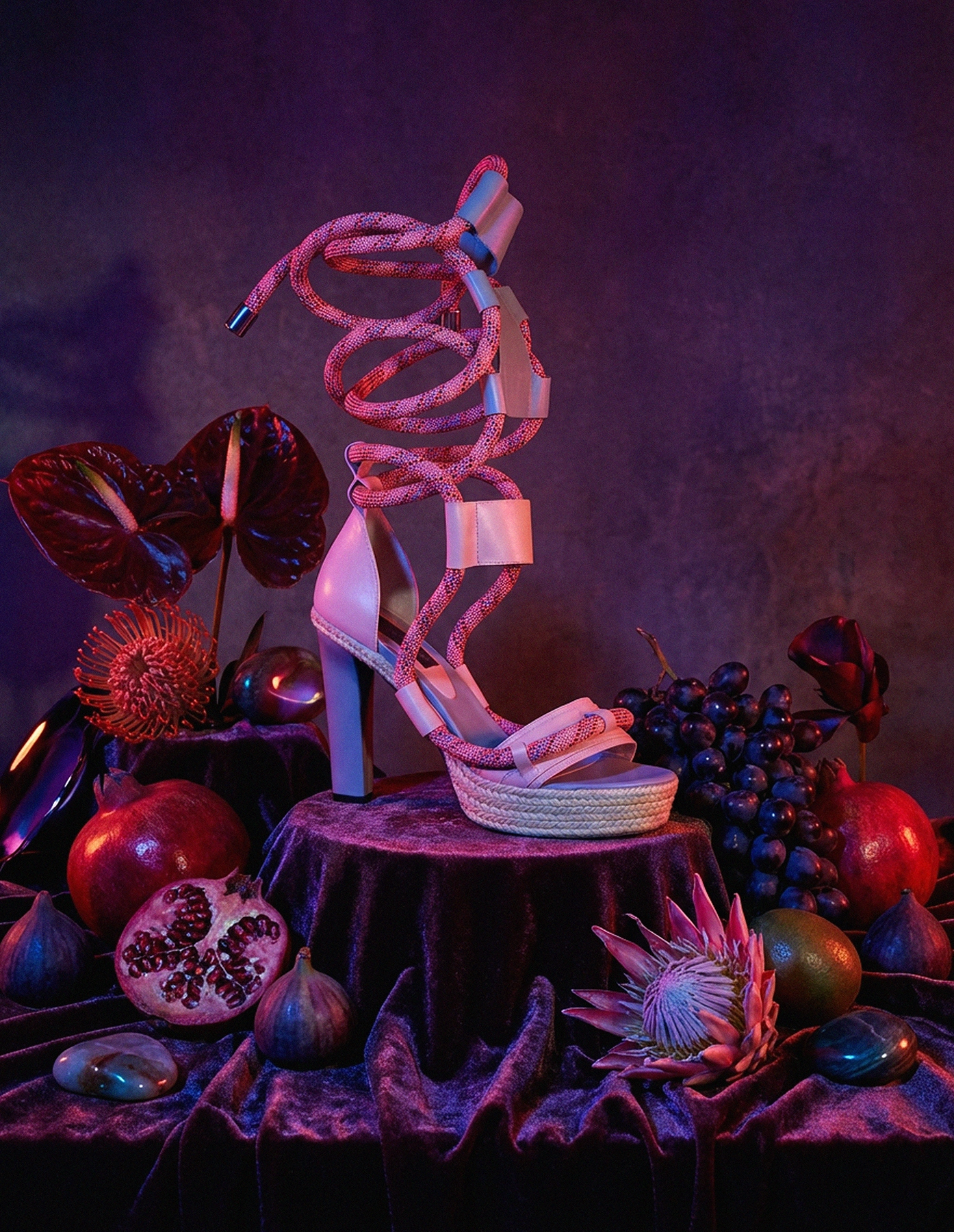 Publicidad de la colección de zapatos 