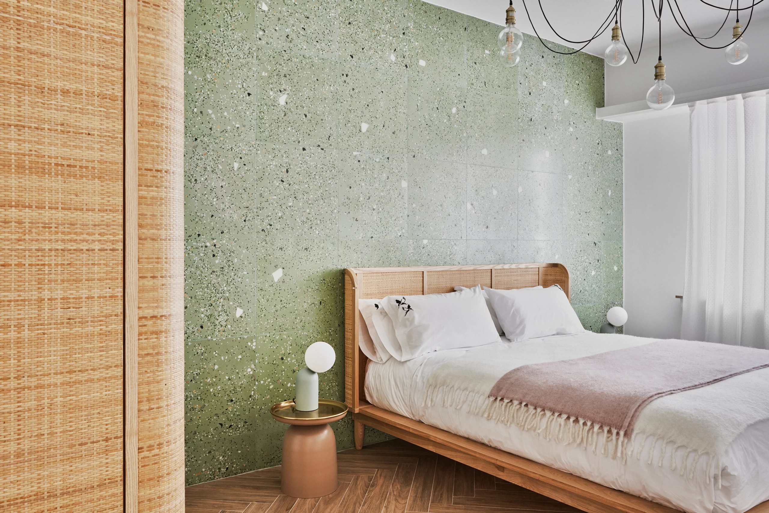 Edificio “Believers” de Halcyon Days Luxemburgo. Proyecto de decoración integral de un edificio de Ana Locking en Luxemburgo. Apartamento 2, habitación principal.
